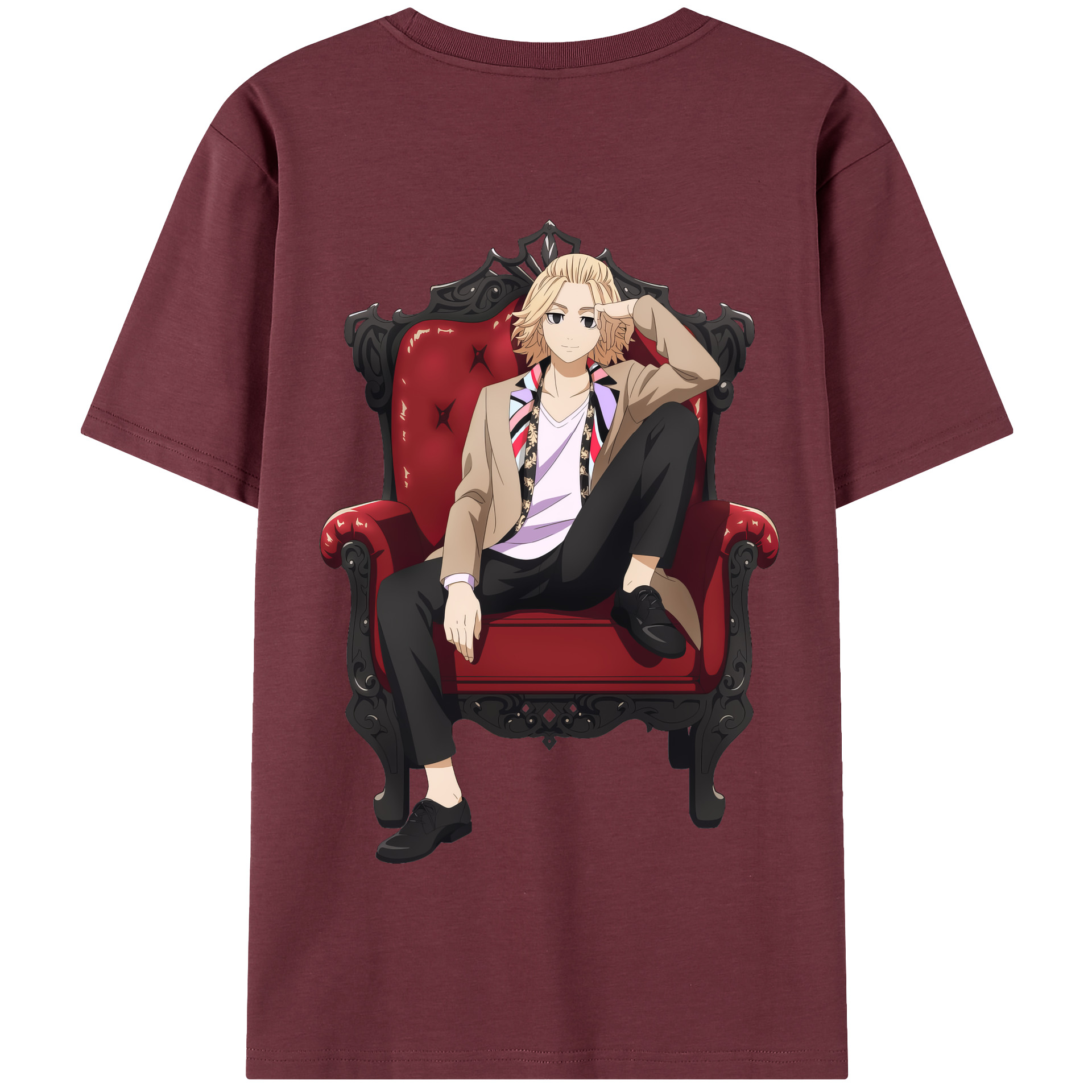 （画像用） 東京リベンジャーズ Tokyo Revengers 綿100％半袖Tシャツ（背面プリント）